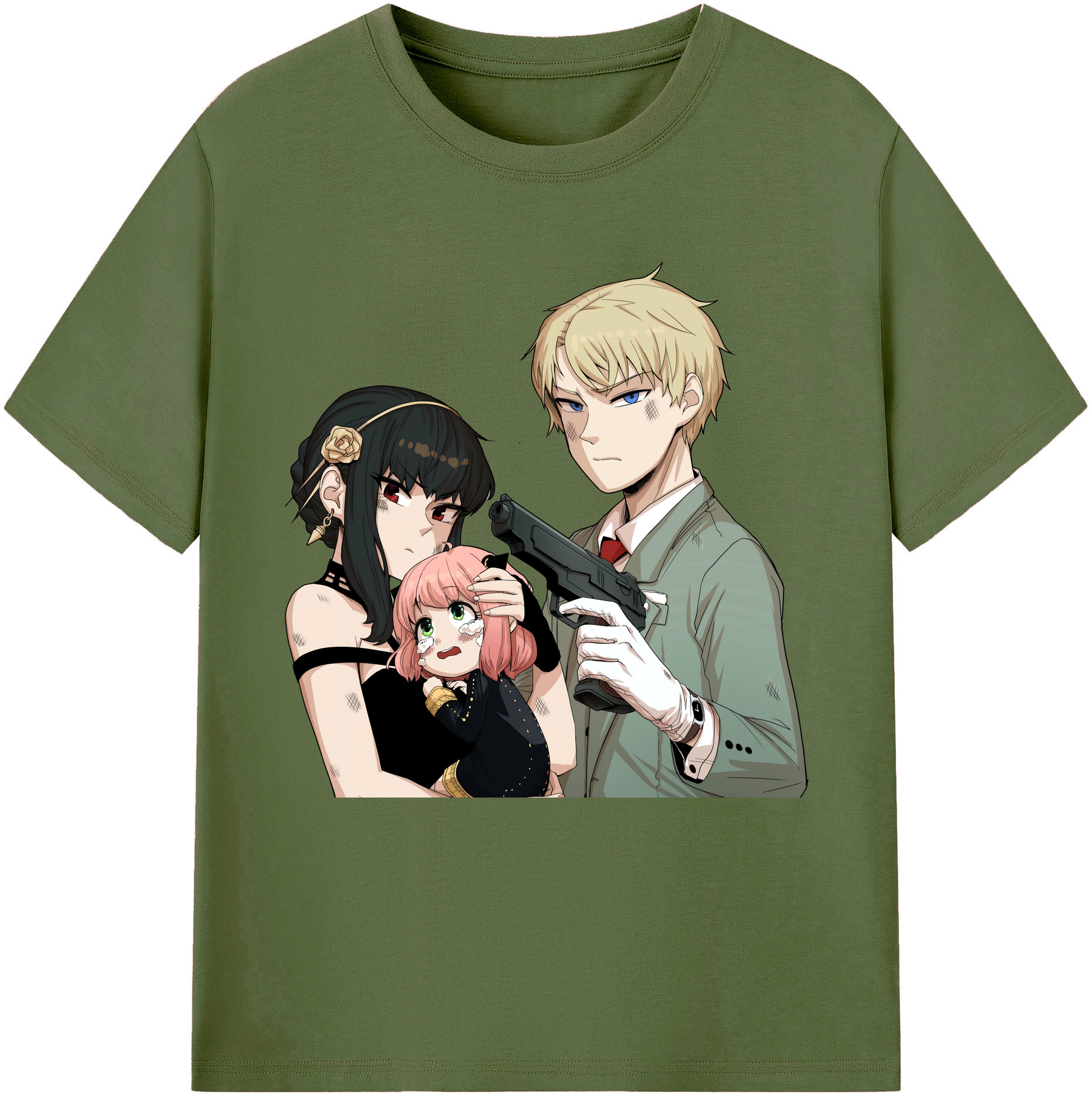 （画像用） SPY×FAMILY间谍家家酒 綿100％半袖Tシャツ（フロントプリント）